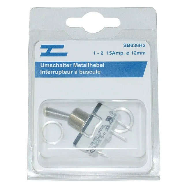 Umschalter Metallhebel on-on HD 15A - 1 - Stück Diverse