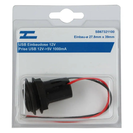 USB Einbausteckdose 12/24V->5V 2x 2500mA - 1 - Stück Pro Car