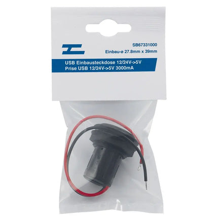 USB Einbausteckdose 12/24V->5V 3000mA - 1 - Stück Diverse