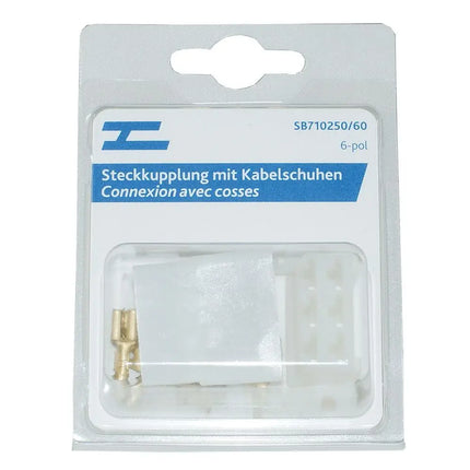 Steckkupplung 6-pol. m. Kabelschuhen - 1 - Stück Diverse