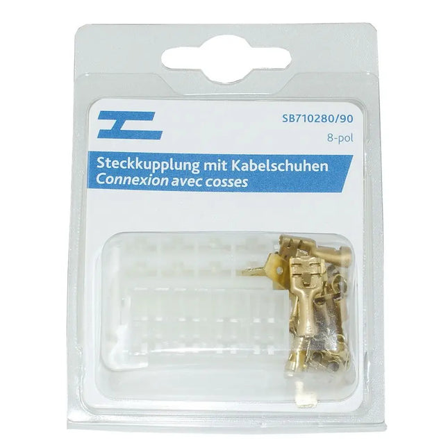 Steckkupplung 8-pol. m. Kabelschuhen - 1 - Stück Diverse