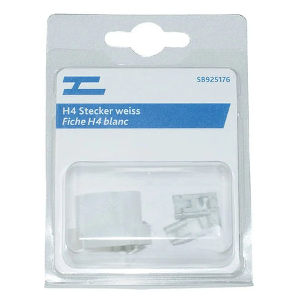 H4-Stecker weiss mit 3 Kabelschuhen - 1 - Stück Diverse