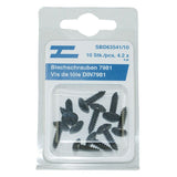 10Stk Blechschr. m. Bund DIN 7981 4.2 x 16 SBD63541/10