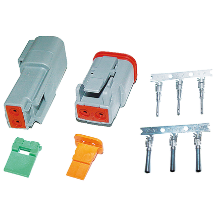 Deutsch Steckkupplung wasserdicht 2 pol.