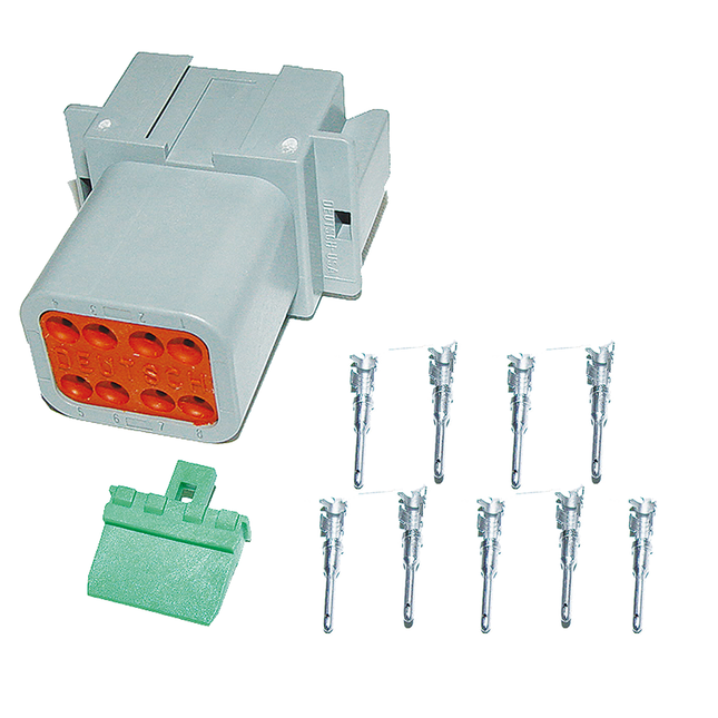 "Deutsch" Steckdosenset 8-pol. komplett