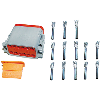 "Deutsch" Steckerset 12-pol. komplett