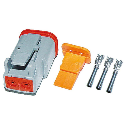 "Deutsch" Steckerset 2-pol komplett