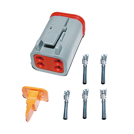 "Deutsch" Steckerset 4-pol. komplett