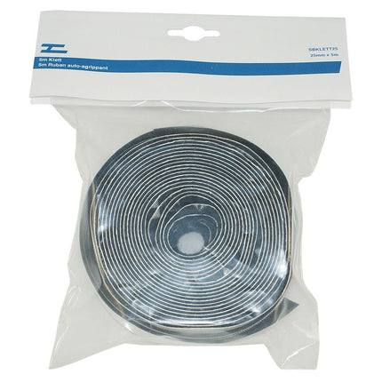 5m Klettband 25mm sz. Haken + Flauschteil