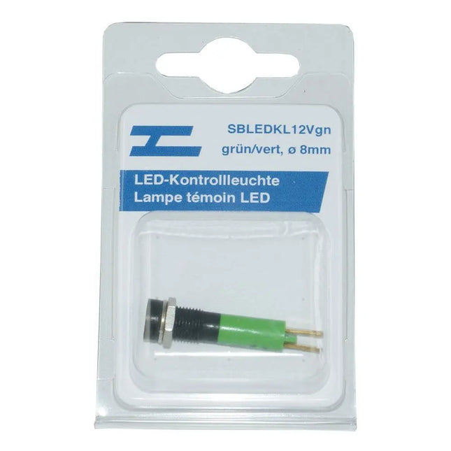 LED-Kontrollleuchte grün 12V ø 8mm - 1 - Stück Diverse