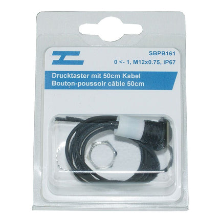 Drucktaster schwarz IP67