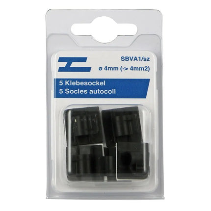 5 Klebesockel für Kabel -6.0mm2 ø 4.8mm - 1 - Satz Diverse