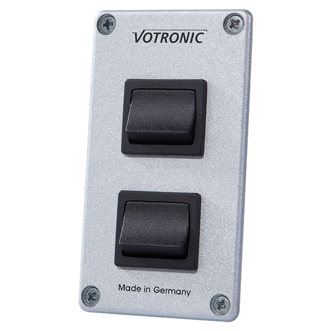 Votronic - Schalter-Panel 2 Schalter 12/24 V SchaPa2x16A