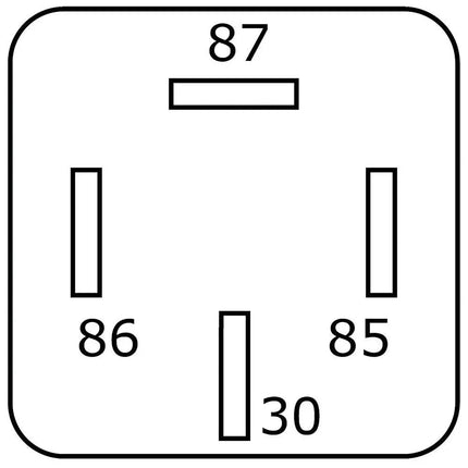 Mini-Relais 12V 40A, 0-1, mit Diode - 1 - Stück Diverse