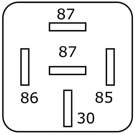 Mini-Relais 0-1 24V 2x87 22A. - 1 - Stück Diverse