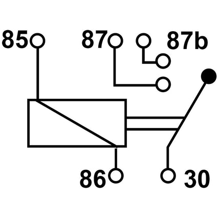 Mini-Relais 12 V 2 x 25 A