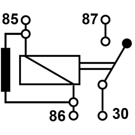 Mini-Relais 12V 40A, 0-1, mit Widerstand - 1 - Stück Diverse