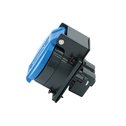 Steckdose einbau, hellblau, 1x T13, IP55