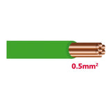 Autolichtkabel 0.5 mm2 grün SGF0.5gn