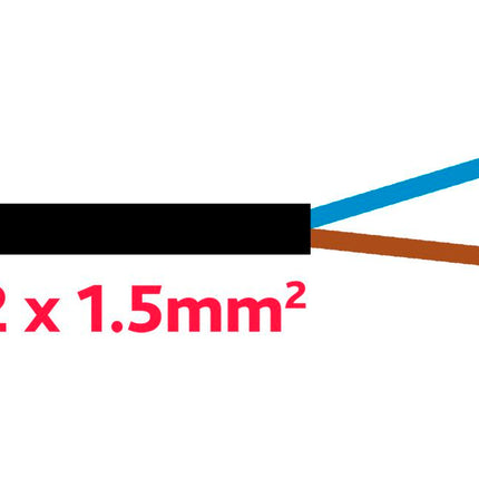 TD-Kabel 2x1.5mm schwarz