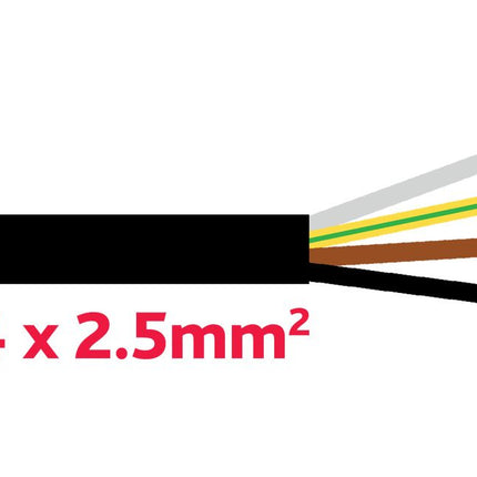 TD-Kabel 4 x 2.5 mm schwarz