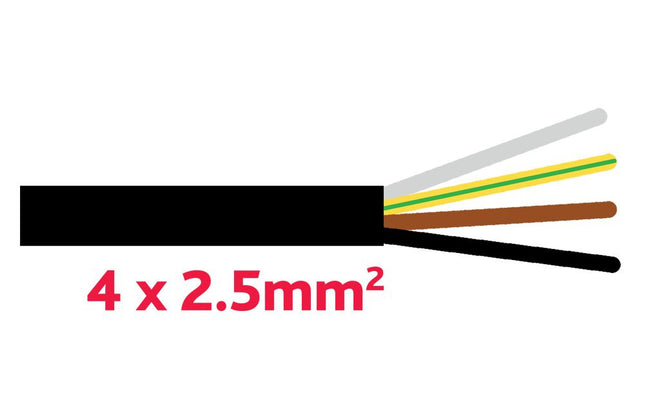 TD-Kabel 4 x 2.5 mm schwarz