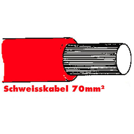 Anlasserkabel hochflexibel 70 mm rot