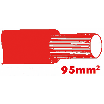 Anlasserkabel hochflexibel 95 mm2 rot