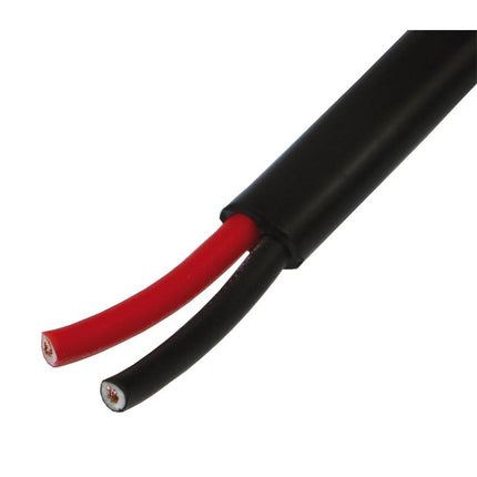 Flachkabel 2x0.75 schwarz