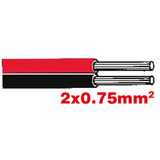 Lautsprecherkabel 2x0.75 mm sz-rt SGFYZWL2x0.75