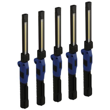 5er Pack Profi Mini-slim flexible LED-Inspektionsleuchte
