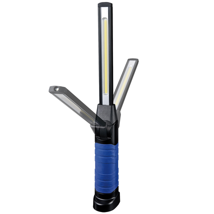 3er Pack Klappbare PROFI COB LED-Akkuhandlampe 5W