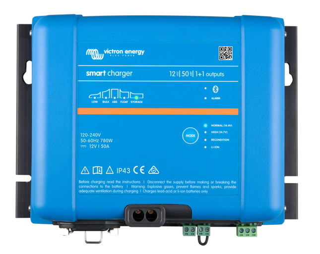 Victron - Smart Charger IP43, Batterieladegerät, 12 V, 50 A + 4 A - Smart12V50A/1 - 1 - Stück Victron