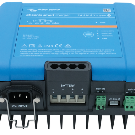 Victron - Phoenix Smart Batterieladegerät 24 V 16 A, 3 Ausgänge