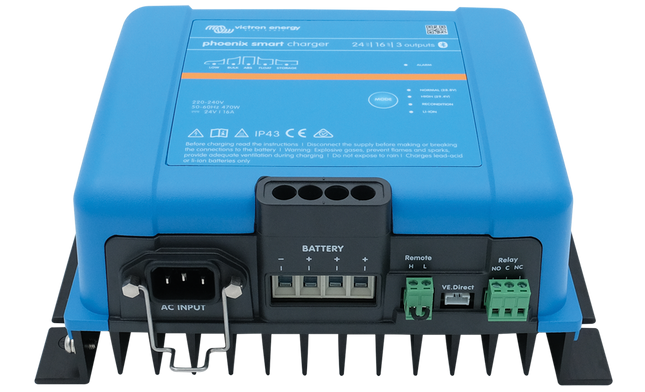Victron - Phoenix Smart Batterieladegerät 24 V 16 A, 3 Ausgänge