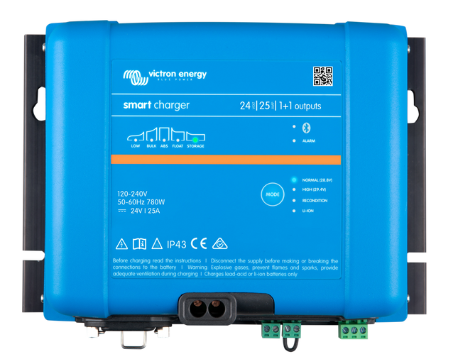 Victron - Smart Charger IP43, Batterieladegerät 24 V 25 A + 4 A