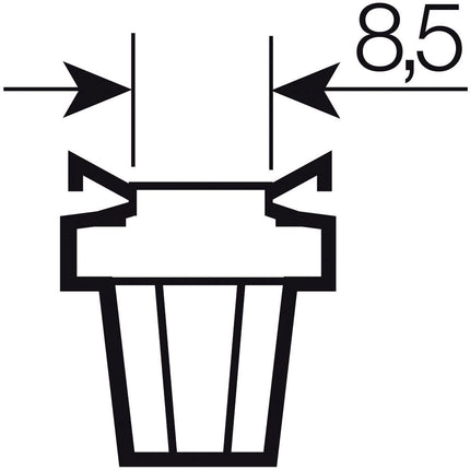 Osram Glassockellampe B8.5d 12V 2W - 2722MF - 1 - Stück OSRAM