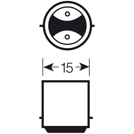 Lampenfassung 2-pol. BA15d Flansch - 85785146 - 1 - Stück Diverse