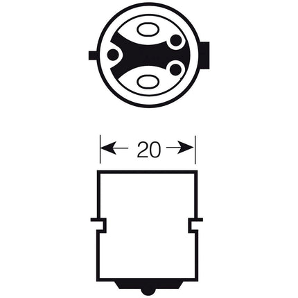 Jahn Glühlampe BA20d 12V 35/35W - 1221 - 1 - Stück Jahn