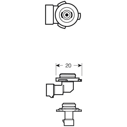 Glühlampe HB3 12V Xenon Look - 9005Xenon - 1 - Stück Jahn