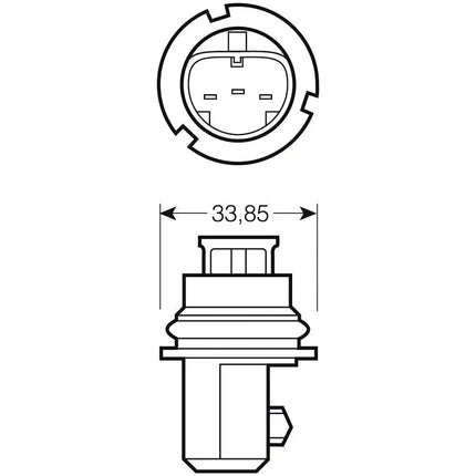 Glühlampe HB1 12V 65/45W - 9004 - 1 - Stück Jahn