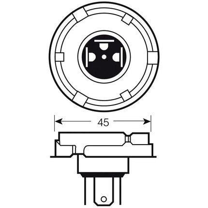 Jahn Glühlampe P45t 6V 45/40W - 1 - Stück Jahn