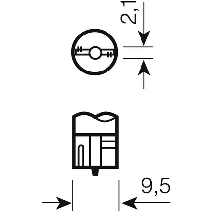 Osram Halogen Glassockellampe 12 V 5 W CBN OSRAM