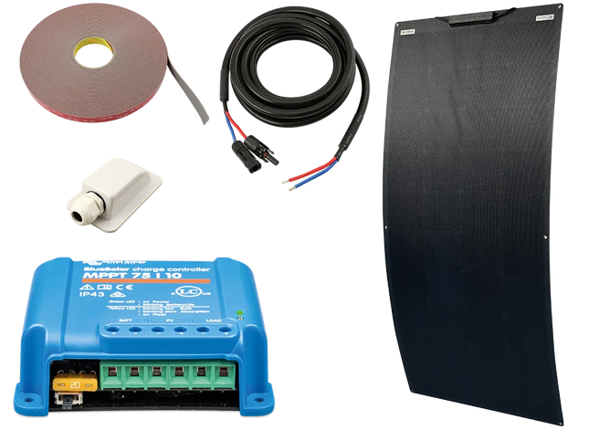 Solar-Energie Set 12 V 150 W, flexibles Panel - 1 - Satz Hischier Auto AG
