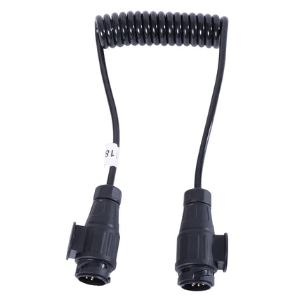 Spiralkabel 13-pol. 1.5 m mit Stecker 12 V - SP13/1.5m - 1 - Stück Diverse