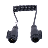 Spiralkabel 13-pol. 1.5 m mit Stecker 12 V SP13/1.5m