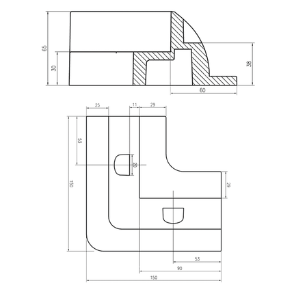4 Stk. Eckhalterungen ABS für Solarpanele SPHE4 - Hischier Auto AG