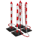 Absperr-Set mit Schutzpfosten und Kette SPHYESET