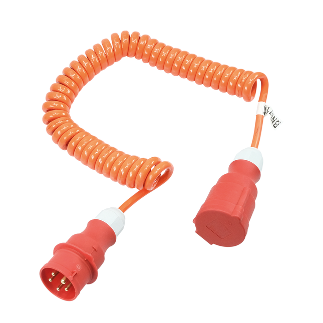 PUR-Spiralkabel CEE16/5 400 VAC 5.0 m