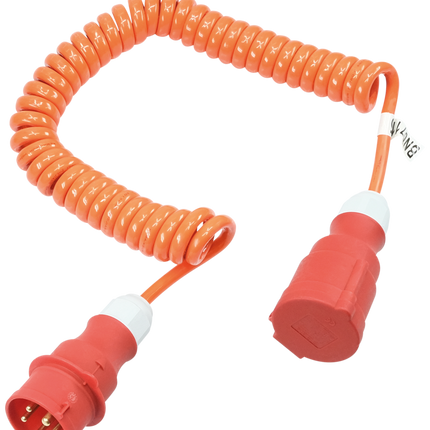 PUR - Spiralkabel CEE32/5, 400 VAC, 5.0 m